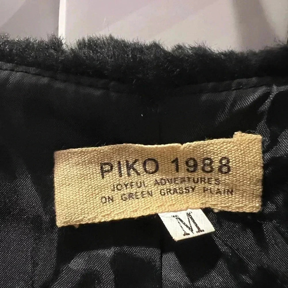 Black Faux Fur Size Medium Coat - Pre Loved - Picture 2 of 2